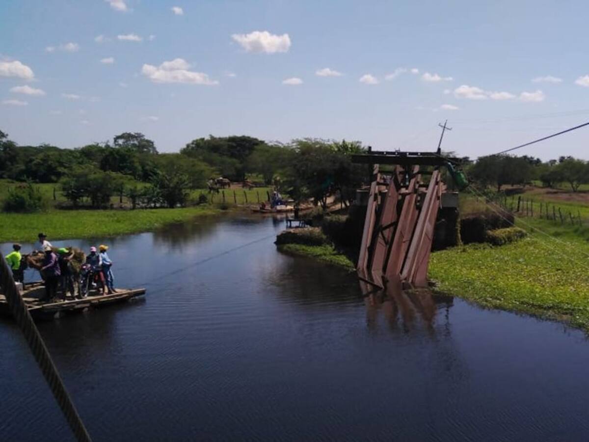Se desplomó puente en Concordia, Magdalena