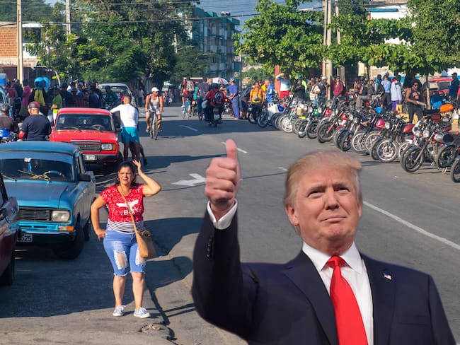 El presidente Donald Trump amenazó con imponer aranceles a todo país que envíe petróleo a Cuba, generando temor de desabastecimiento de combustibles en la isla.
(Foto: Caracol Radio / Getty )