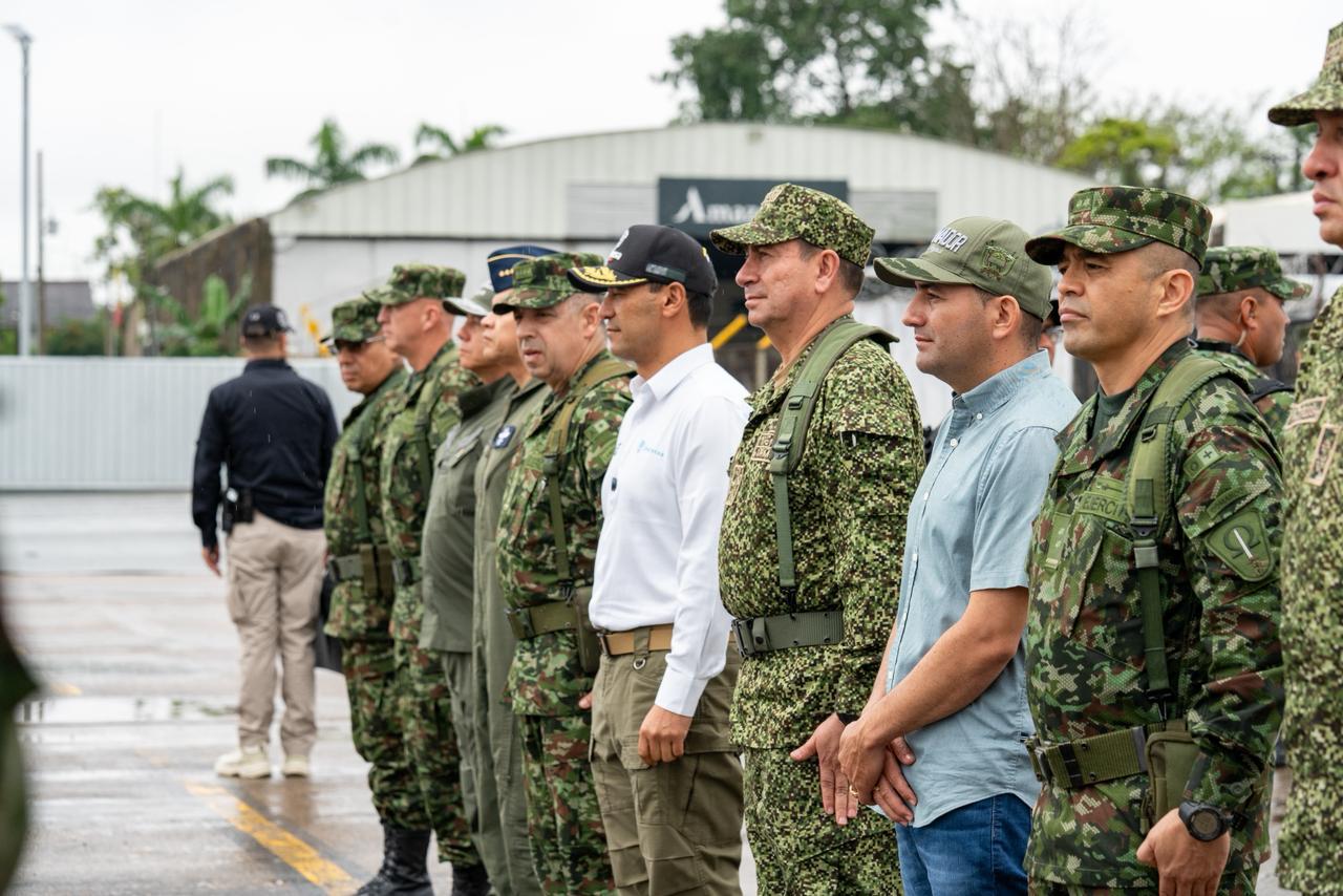 Ministro de Defensa Pedro Sánchez en Guaviare