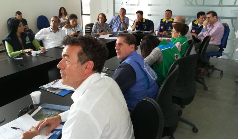 Director de la UNGRD Carlos Ívan Marquéz hace seguimiento con entidades en Cúcuta de la situación de frontera colombo-venezolana.