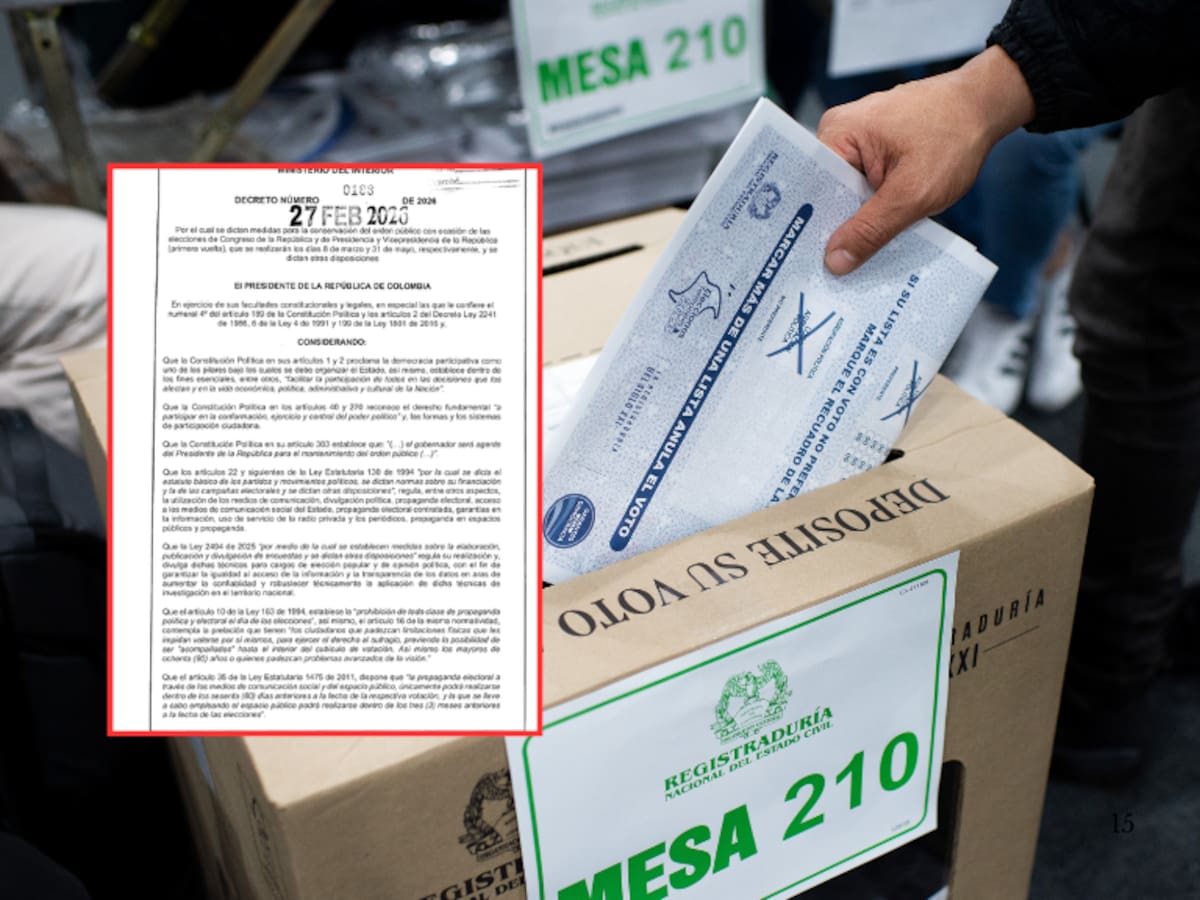 Gobierno expide decreto por restricciones previo a elecciones: lo que sí y lo que no está permitido