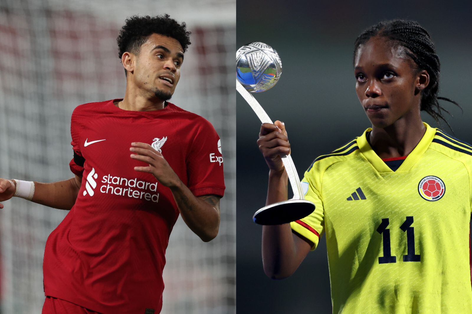 Luis Díaz y Linda Caicedo. Foto: Getty Images