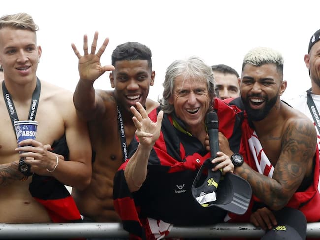 Un honor: El presidente de Portugal felicita a Jorge Jesús, DT de Flamengo