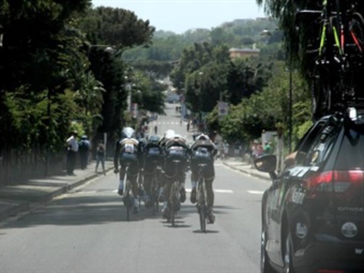 El primer obstáculo para el Team Colombia fue la contrarreloj por equipos en el Giro