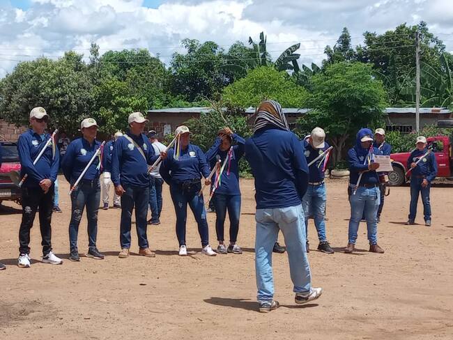Trabajos comunales. Foto Guardias Campesinas.