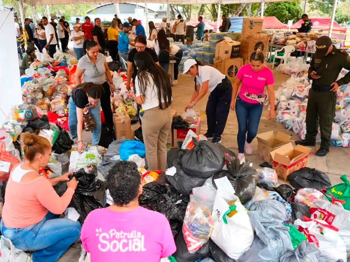 En Ibagué la solidaridad ha permitido recolectar cerca de 100 toneladas de ayudas humanitarias