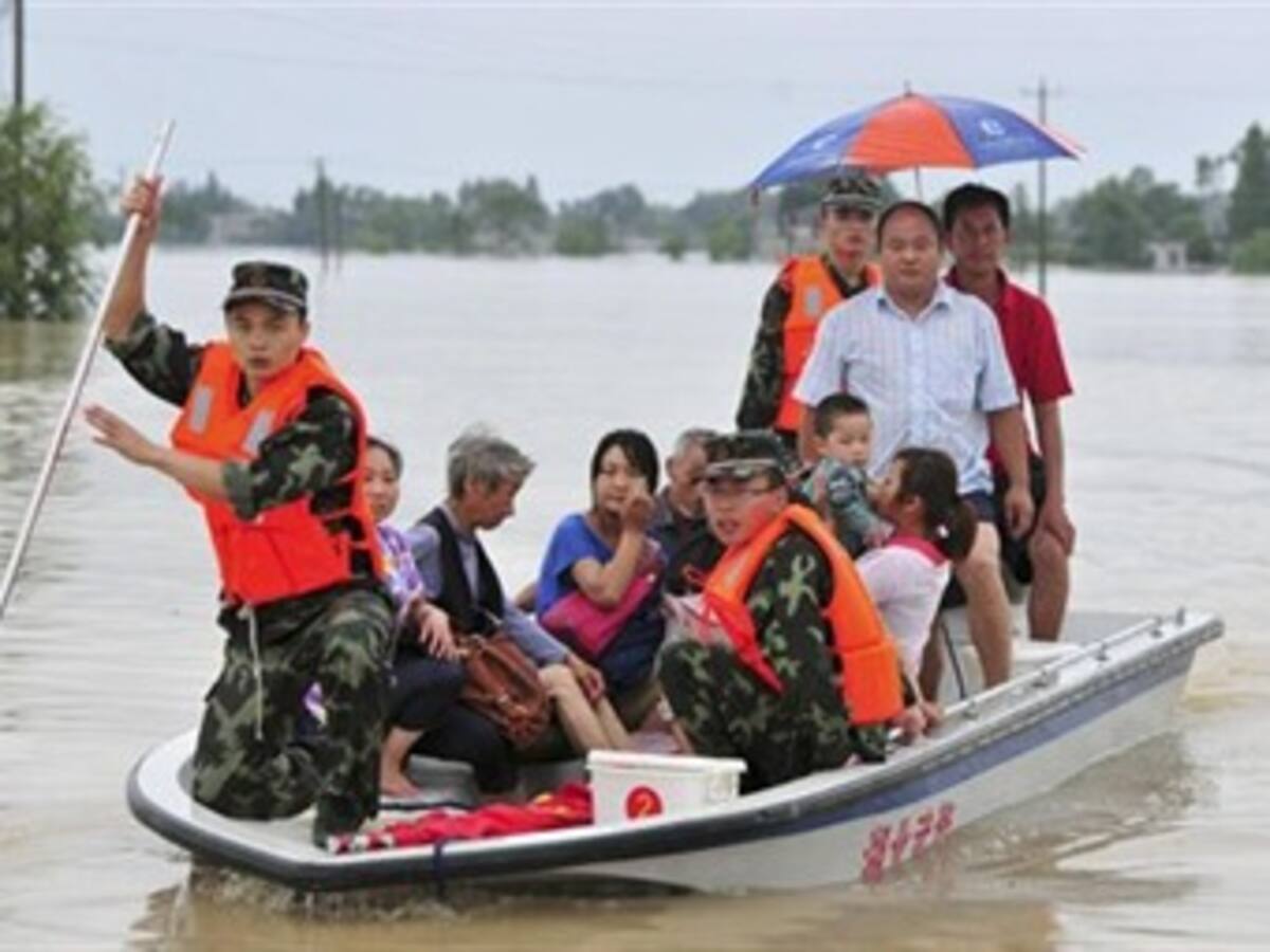 Más de 55.000 evacuados por lluvias torrenciales en China
