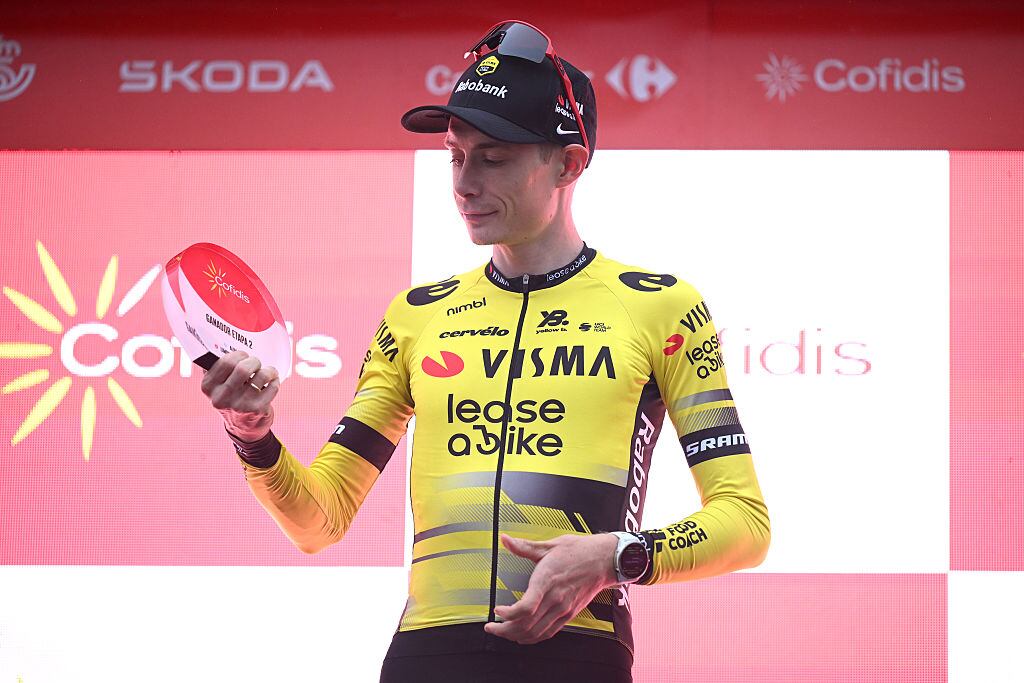Jonas Vingegaard, ganador de la segunda etapa de la Vuelta a España / Getty Images