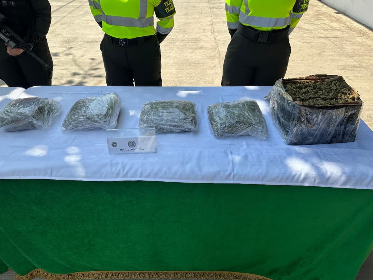 Incautaron ocho kilos de marihuana tipo creepy en Magangué, Villanueva y Arjona