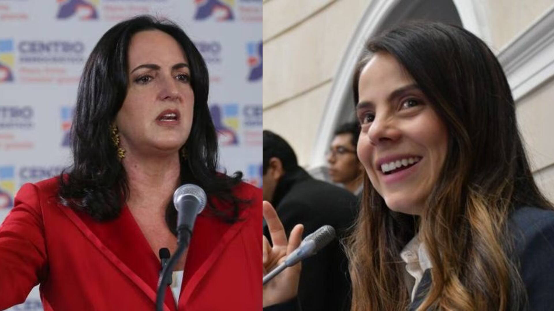 Congresistas María Fernanda Cabal y Esmeralda Hernández