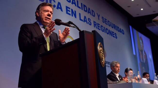 Juan Manuel Santos, presidente de la República