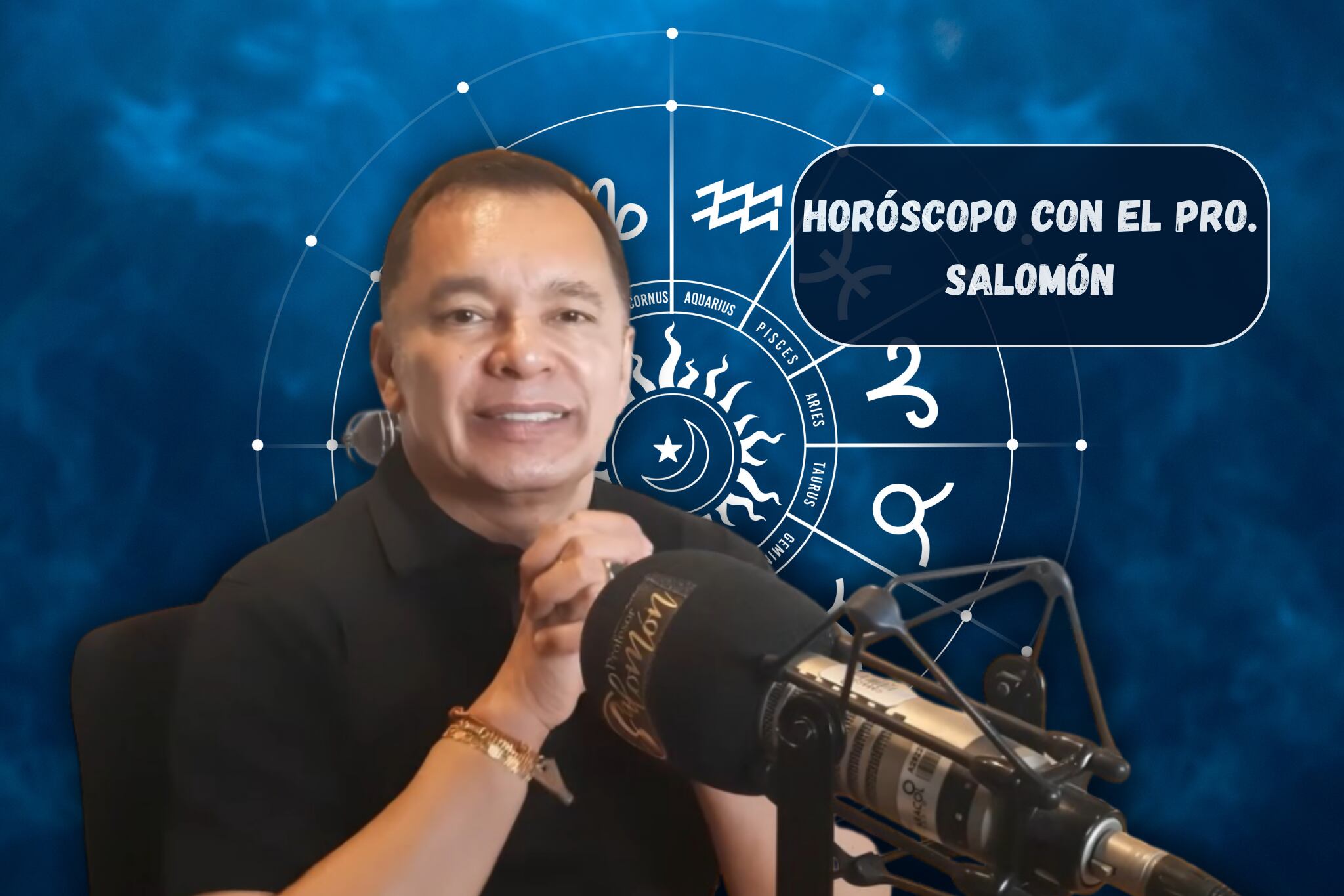 Él es el profesor Salomón, experto en la lectura del Horóscopo y el Tarot (Crédito: Profesor Salomón) // imagen del horóscopo tomada de Getty Imagenes (Crédito: sarayut Thaneerat)