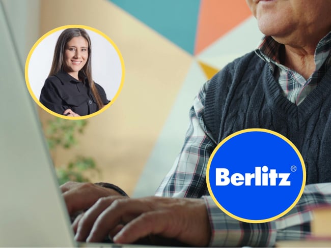 A sus 71 años, Alejandro sigue persiguiendo su sueño académico gracias a Berlitz. Foto: Catalina Acero.