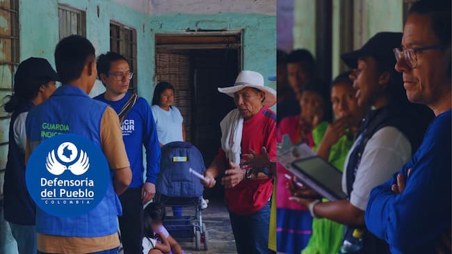La Defensoría del Pueblo estuvo visitando el pueblo Emberá Chamí por afectaciones del terremoto