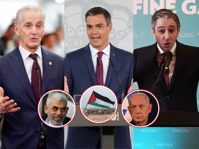 Irlanda, Noruega y España reconocerán a Palestina, Israel rechaza la decisión