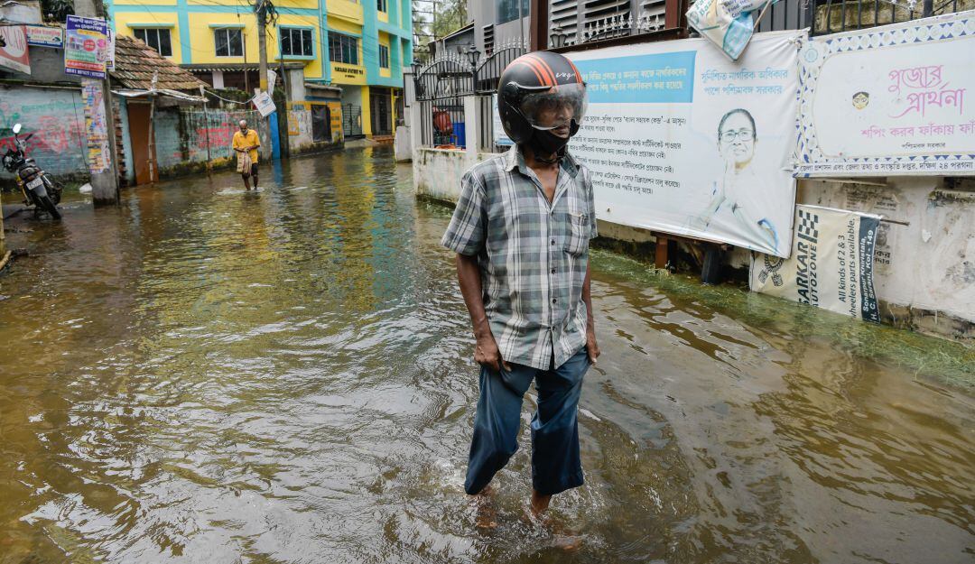 Inundaciones en Calcuta