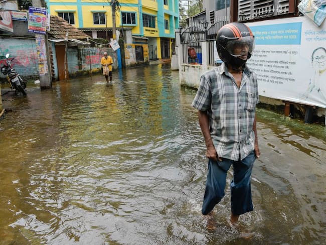 Inundaciones en Calcuta
