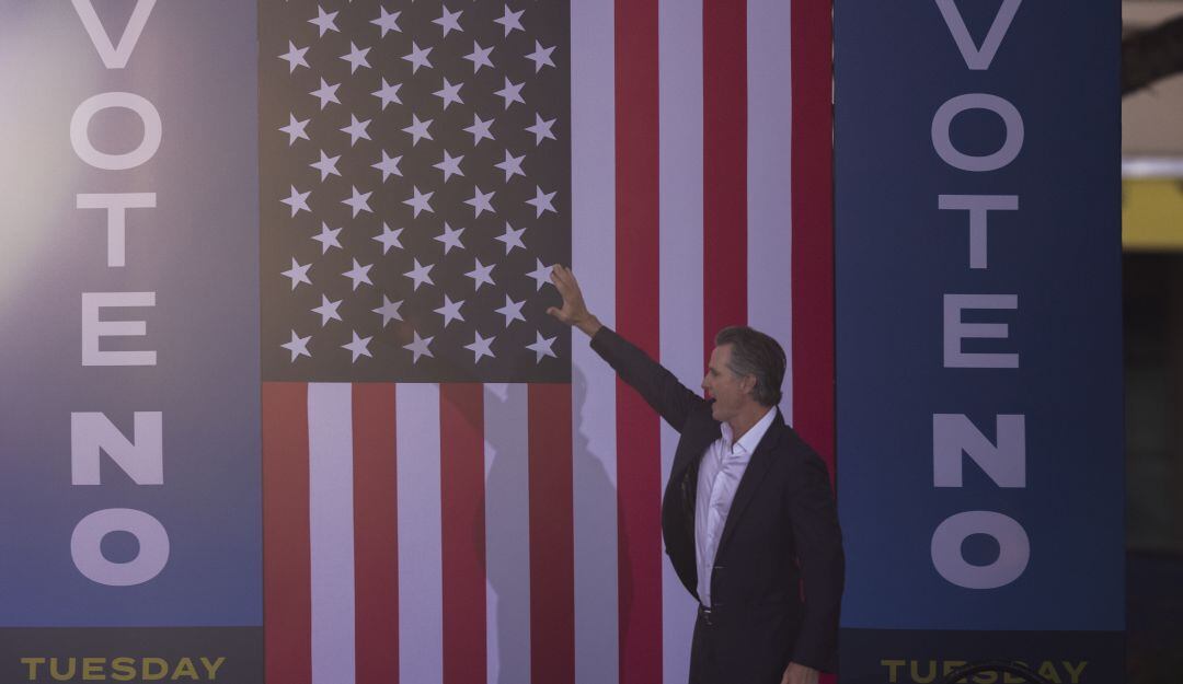 El gobernador de California, Gavin Newsom