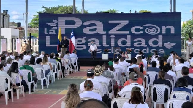 Desde Turbaco- Bolívar el mandatario chileno destacó los avances de la paz con legalidad implementada por el presidente Iván Duque
