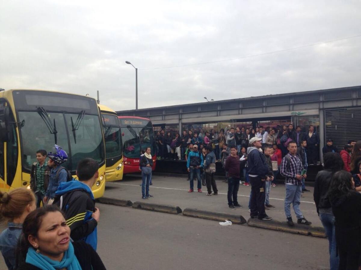 Por el mal servicio del Sistema los bogotanos han realizando varias protestas en las estaciones desde este jueves.
