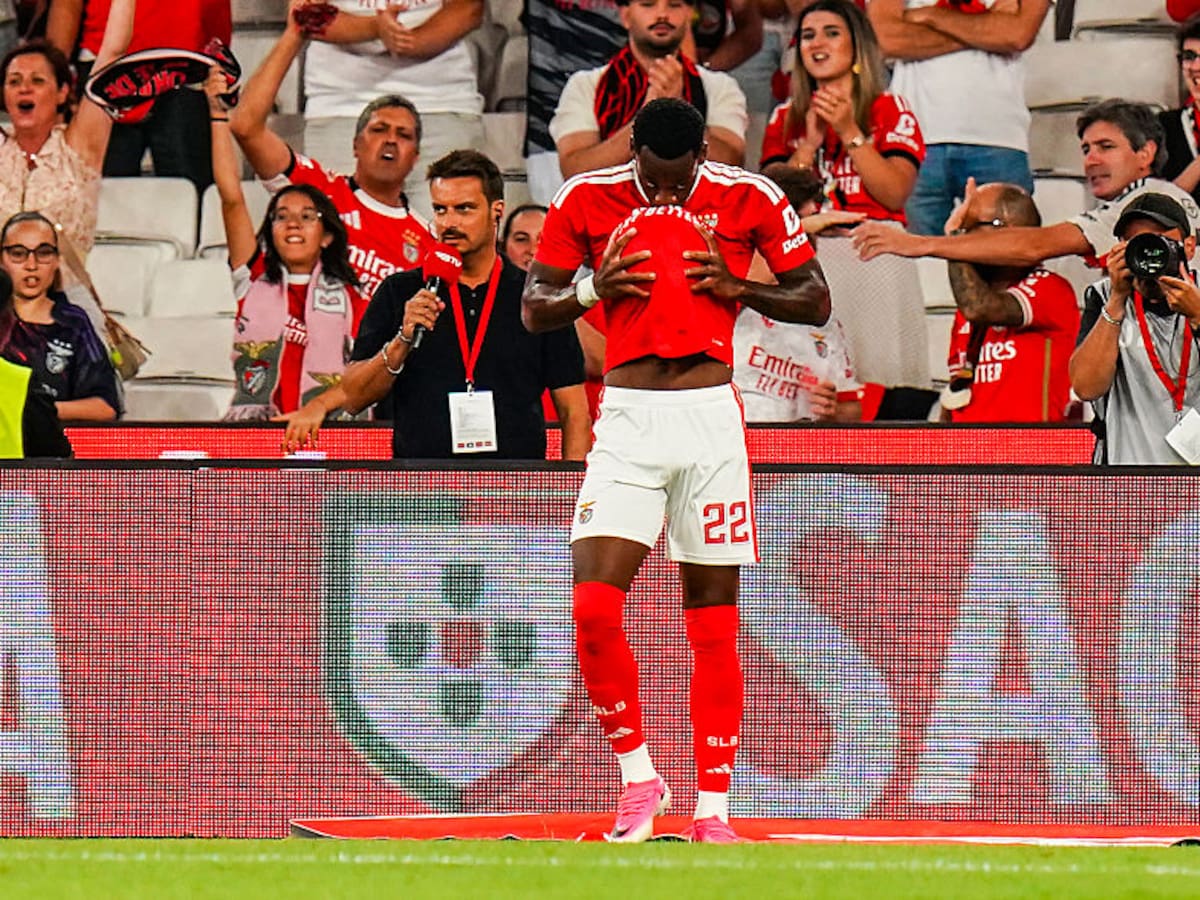 Jhon Durán anota su primer gol oficial con el Benfica: Vea acá su anotación en Europa League