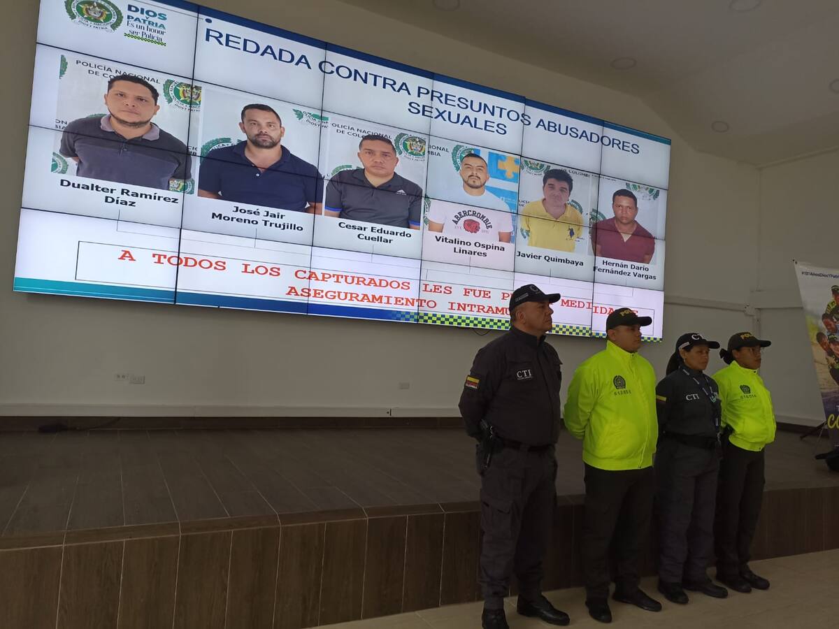 Capturados seis presuntos abusadores sexuales en el Huila