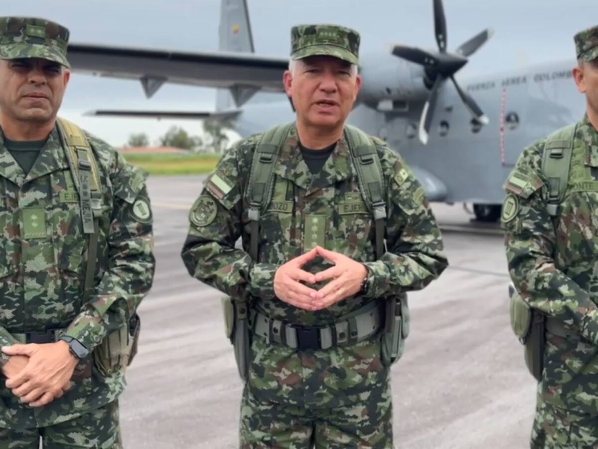 Comandante del Ejército llegó al Cauca para liderar las operaciones en el Cañón del Micay