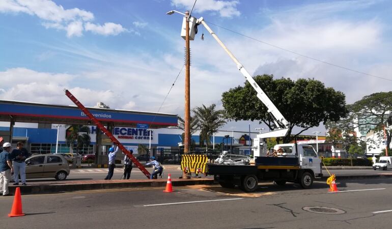 Cambio de luminarias a luz LED