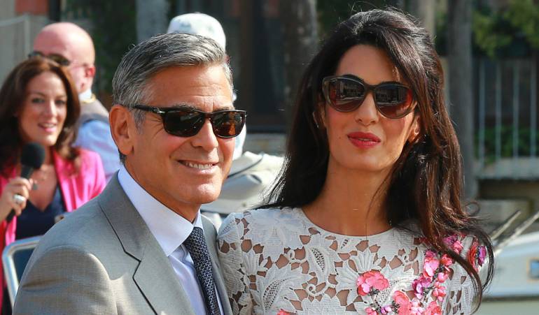 George Clooney y Amal Alamuddin. 