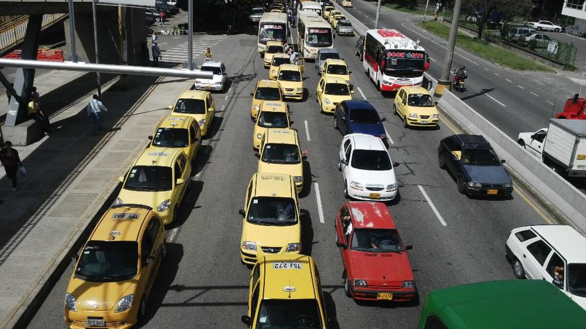 Taxistas en Medellín