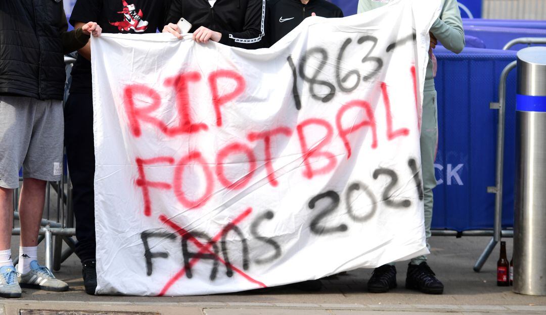 Protesta contra la Superliga