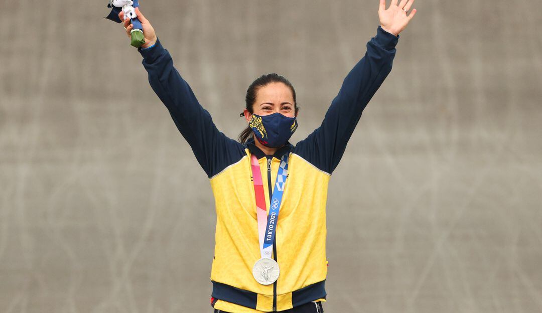 Mariana Pajón medallista de plata en los Juegos Olímpicos de Tokio 2020