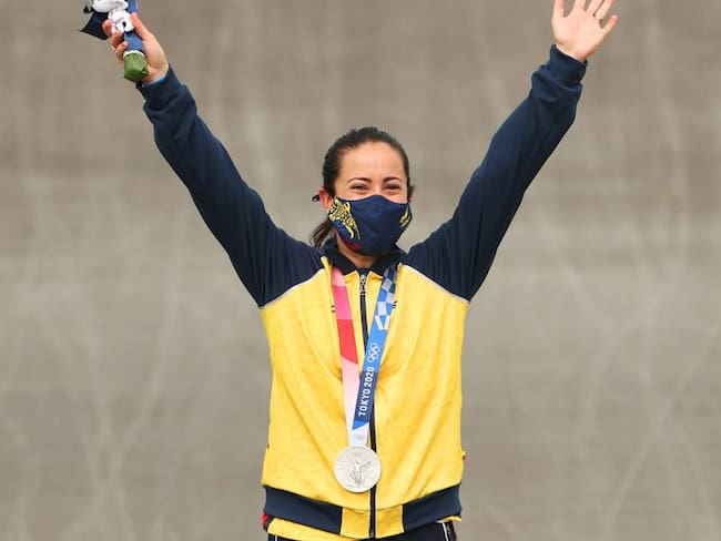 Mariana Pajón medallista de plata en los Juegos Olímpicos de Tokio 2020