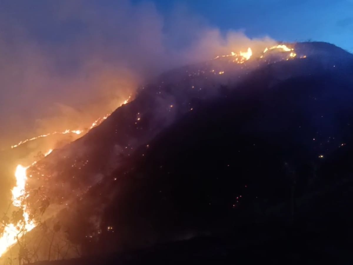 Incendio forestal mantiene en alerta a Ábrego, Norte de Santander