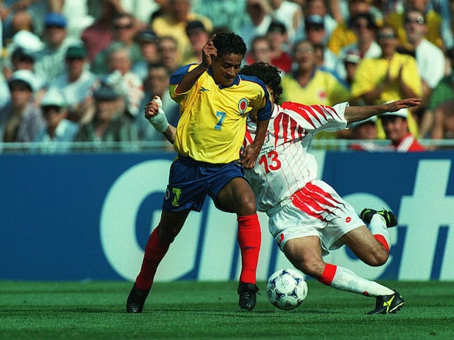 Colombia vs. Túnez en el Mundial 1998 / Getty Images