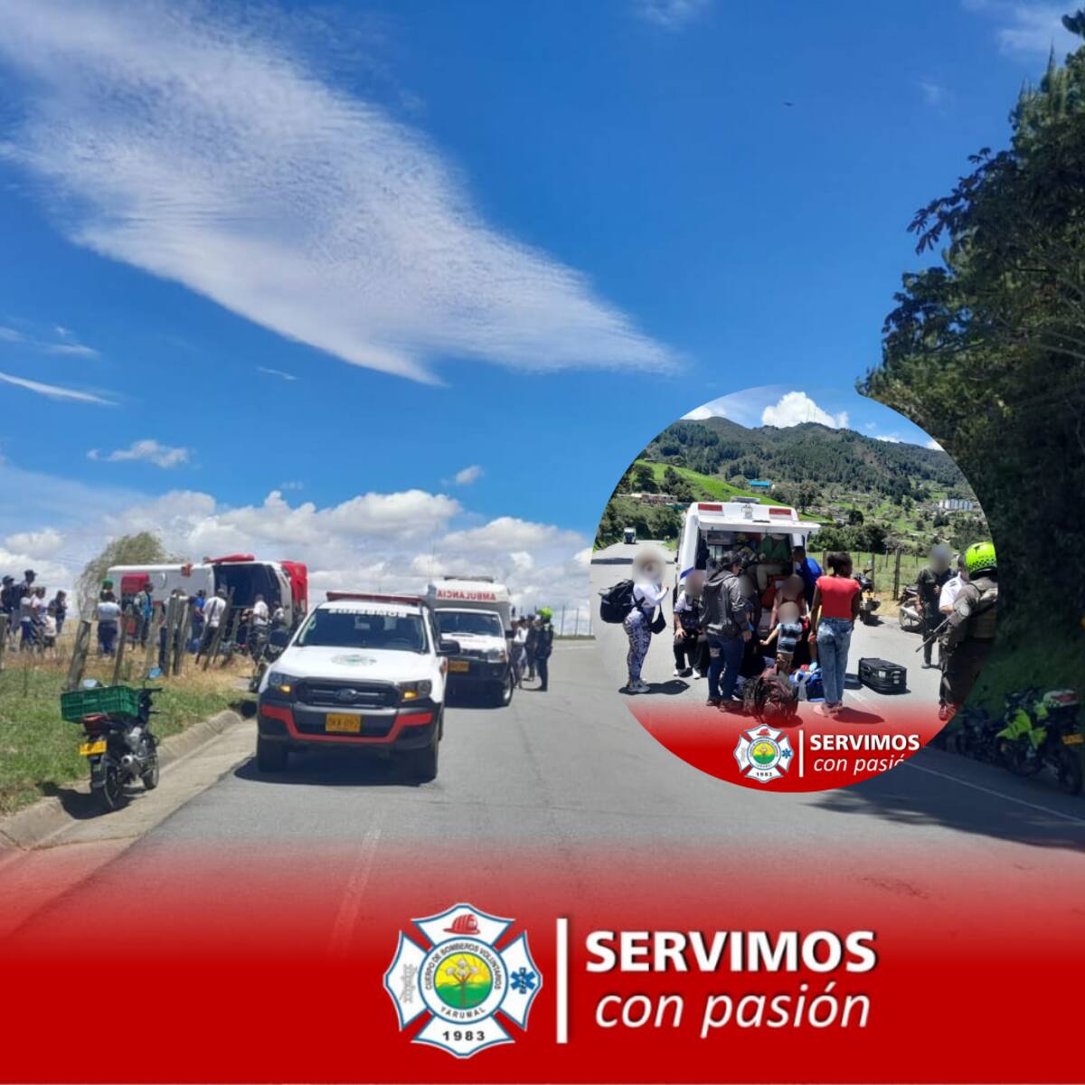 Un bus con 18 pasajeros se accidenta en Yarumal; seis sufrieron lesiones