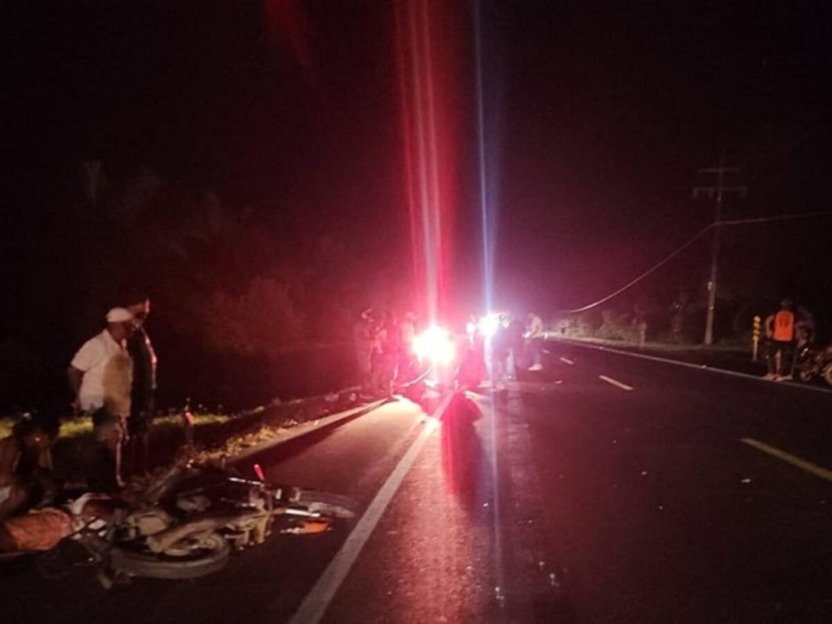 Choque entre bus y motocicleta dejó una mujer muerta en vía San Onofre – Cartagena