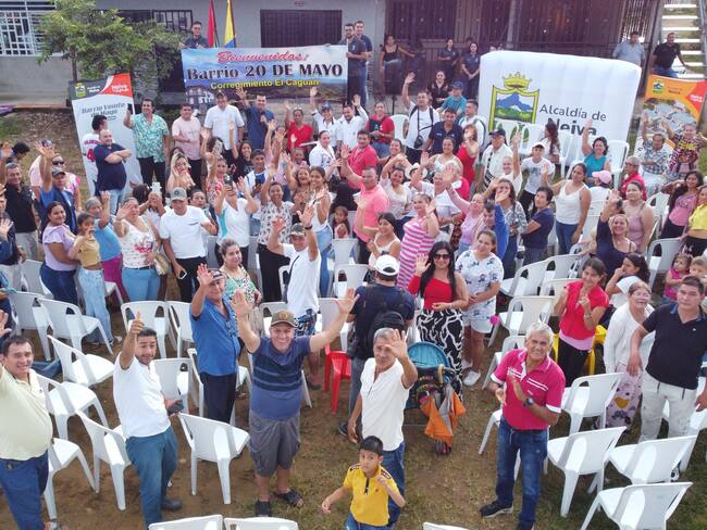 Cerca de 100 familias se beneficiarán de la legalización del barrio. Foto Alcaldía Neiva.