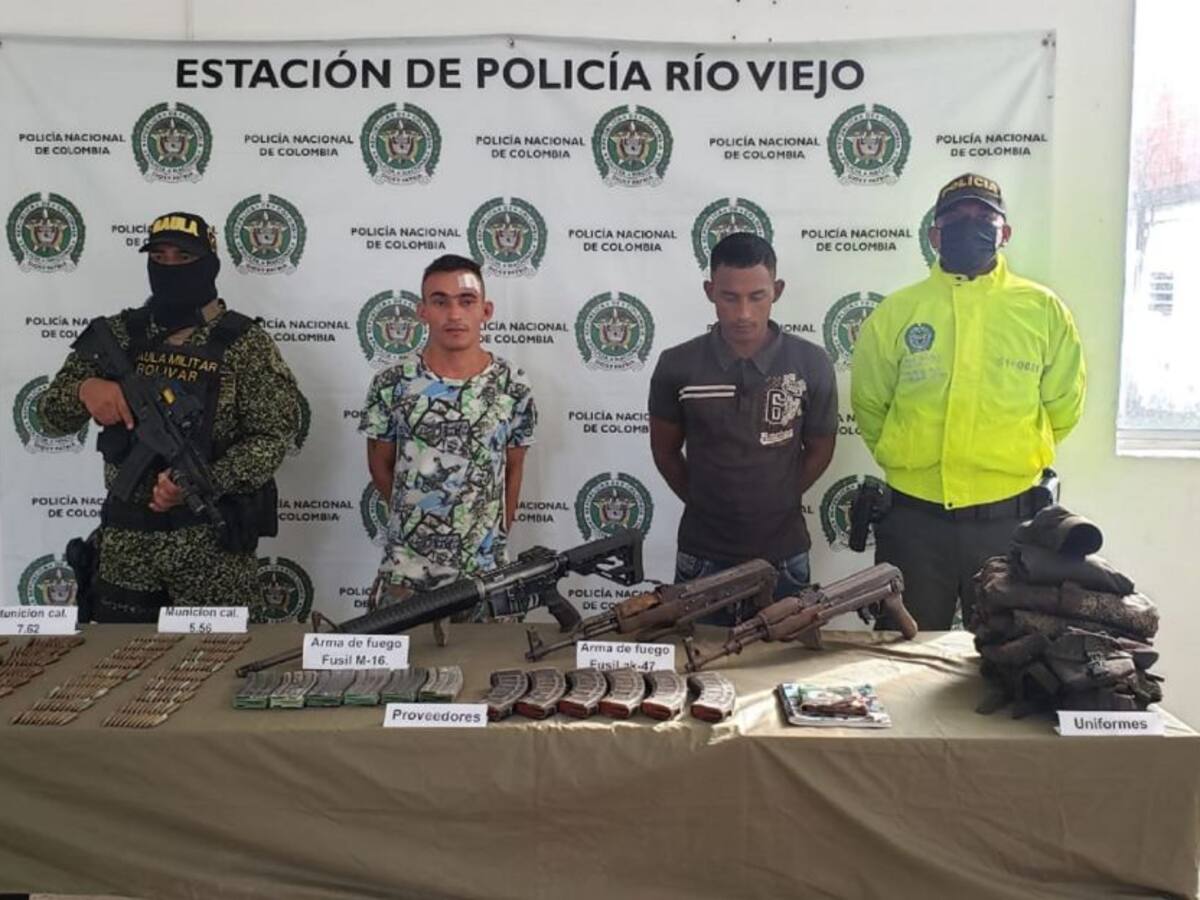 Cayeron dos presuntos integrantes del Clan del Golfo en Norosí, Bolívar