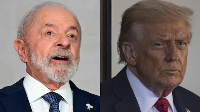 Lula da Silva visita a Trump para aliviar tensiones en plena campaña de reelección. Foto: Getty Images.