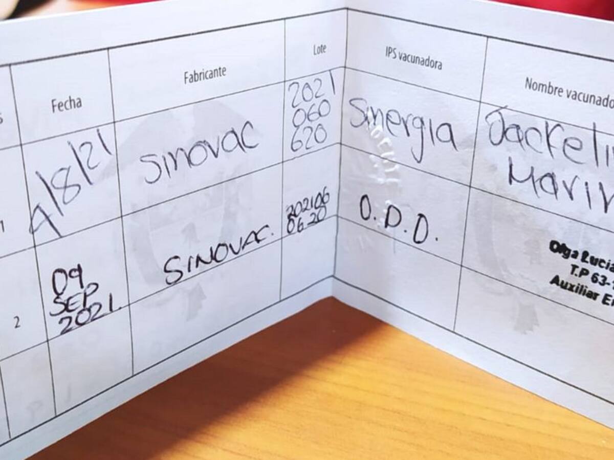 Trabajadores de sectores abiertos al público en Armenia avalan carné COVID