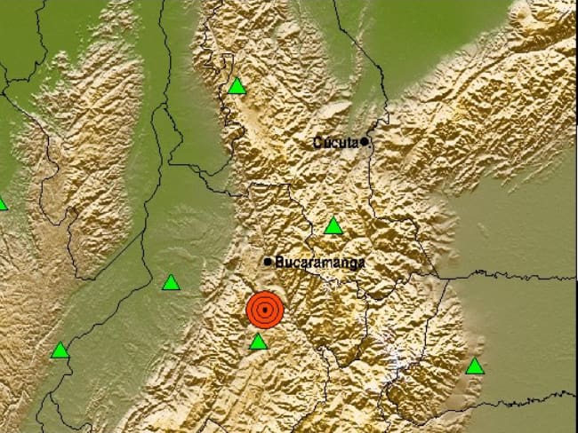 Los Santos, Santander, registró un sismo de magnitud 4.6 este 27 de mayo