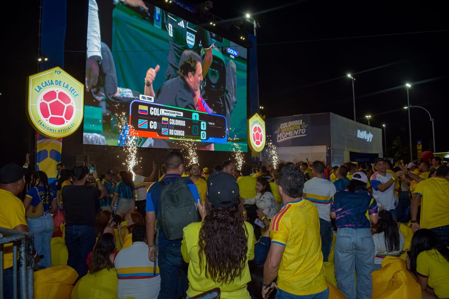 Fan zone oficial de la Federación Colombiana de Fútbol. Foto: Alcaldía de Barranquilla.