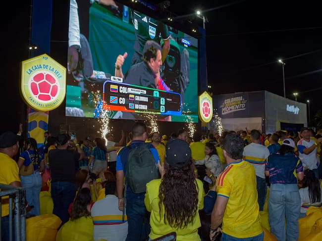 Fan zone oficial de la Federación Colombiana de Fútbol. Foto: Alcaldía de Barranquilla.