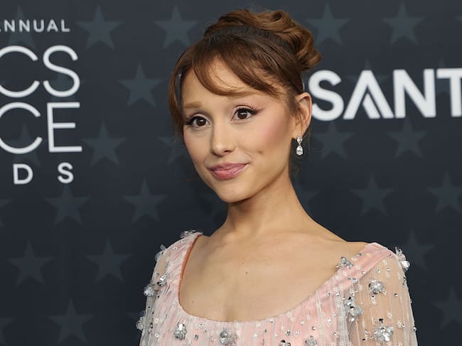 SANTA MONICA, CALIFORNIA - JANUARY 04: Ariana Grande attends the 31st Annual Critics Choice Awards at Barker Hangar on January 04, 2026 in Santa Monica, California. (Photo by Savion Washington/WireImage)