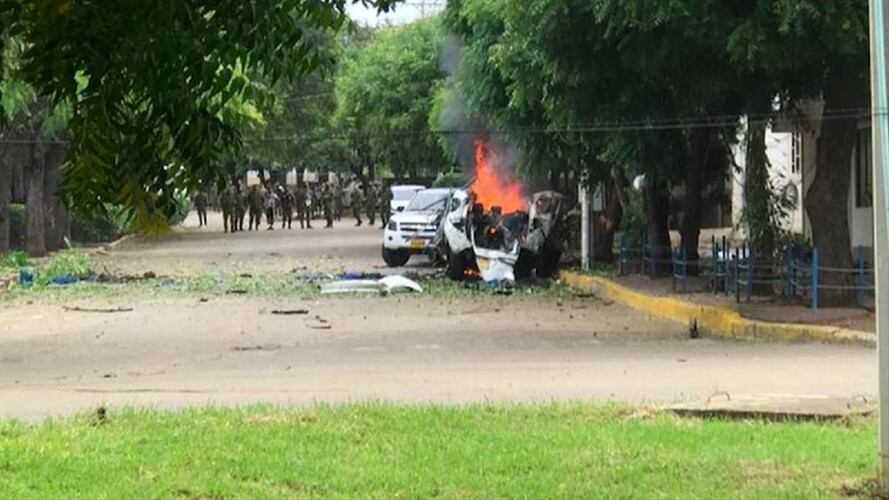 Atentado Brigada 30 de Cúcuta. Foto: Cortesía