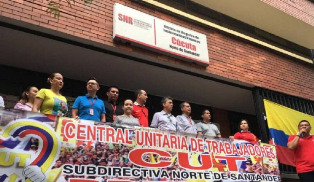 Centrales obreras en Norte de Santander