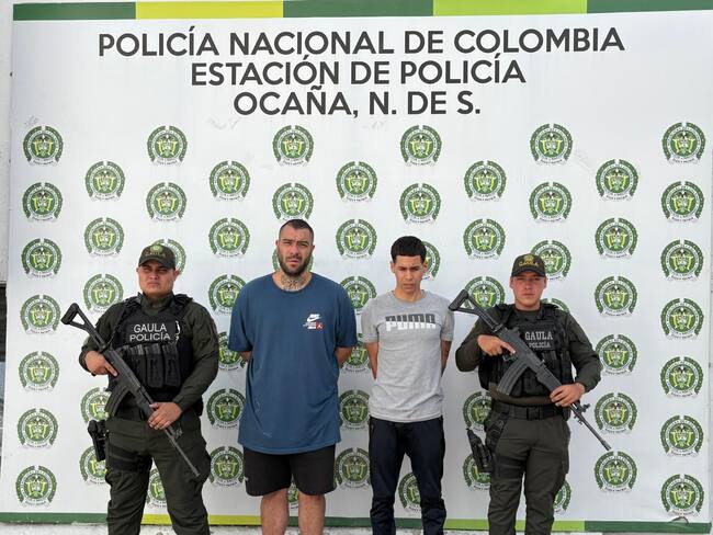 Capturan presuntos extorsionistas que se hacían pasar como miembros del Epl / Foto Policía Nacional