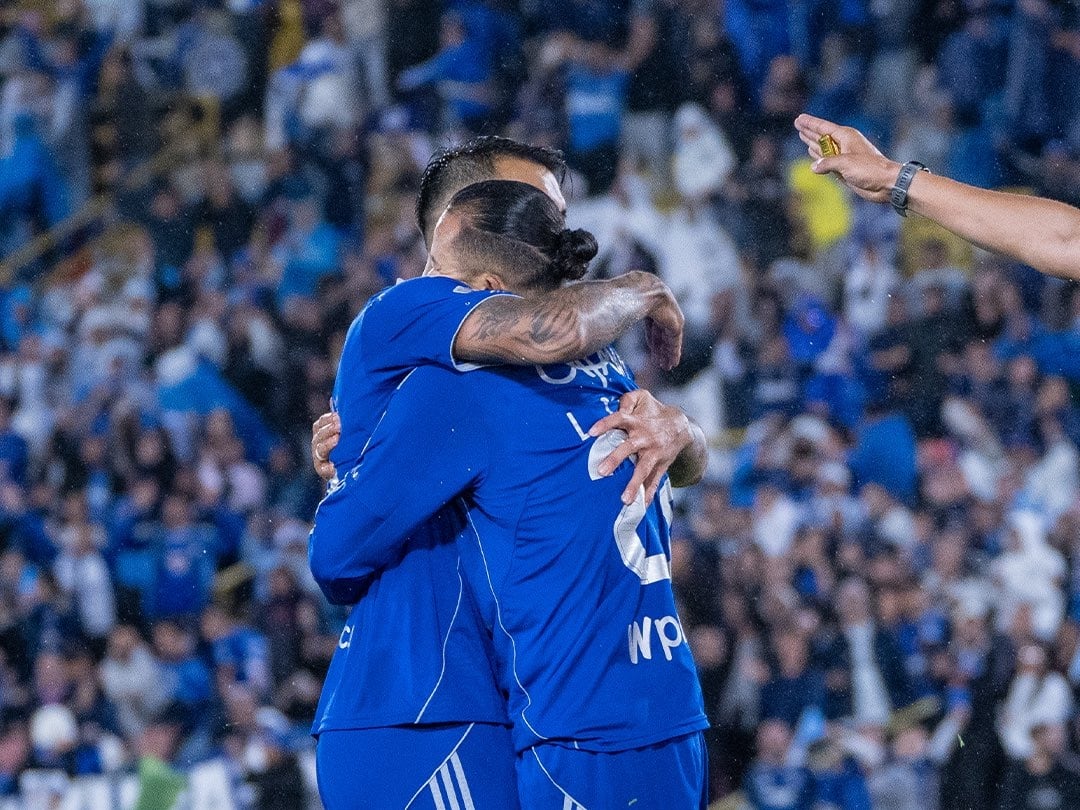 Rodrigo Contreras festeja junto a Leonardo Castro / X: @Millosfcoficial.