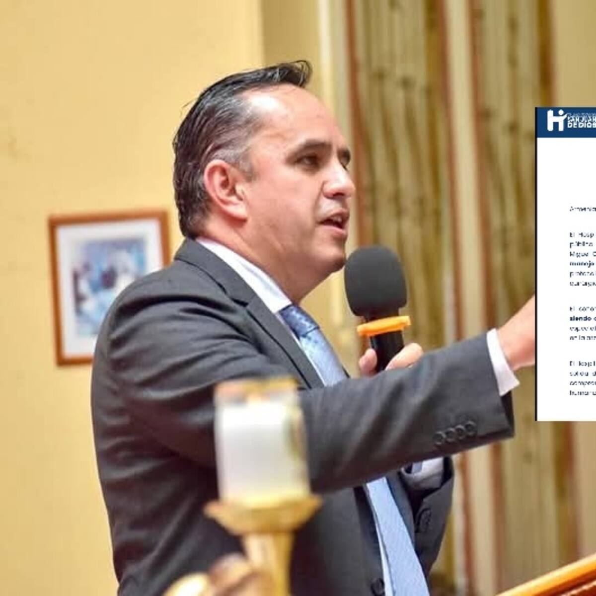 Hospitalizado el gobernador del Quindío, Juan Miguel Galvis